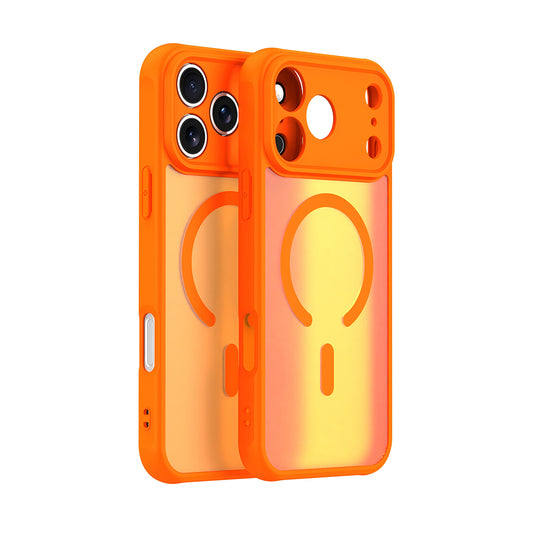 Funda MagSafe para Apple iPhone 17 Pro, Techsuit, HaloFrost II, Naranja