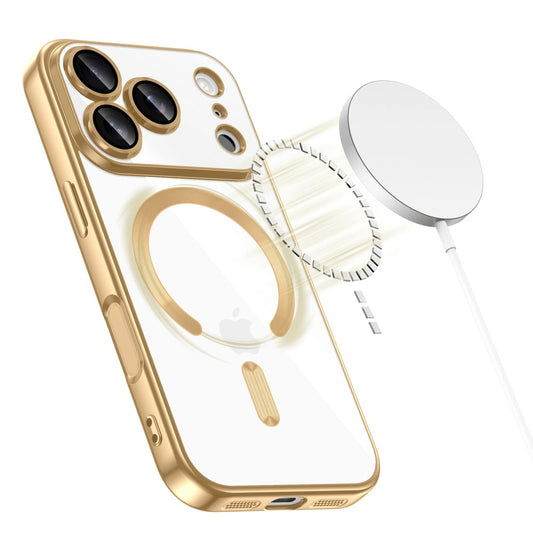 Funda MagSafe para Apple iPhone 17 Pro, Techsuit, Luxury Crystal, Verde Oscuro