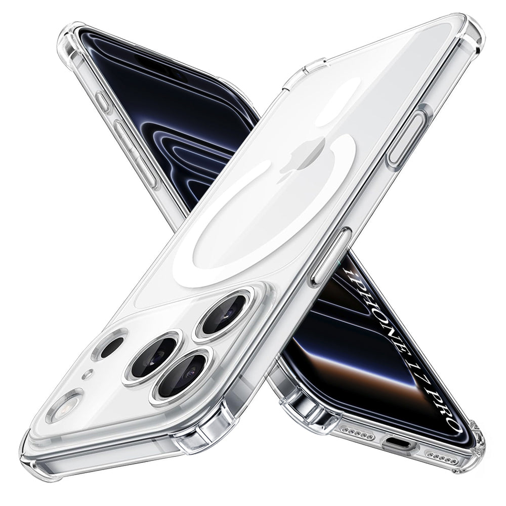 Funda MagSafe para Apple iPhone 17 Pro, Techsuit, Antigolpes, Transparente