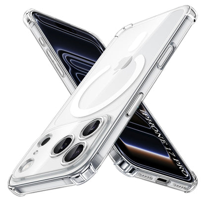 Funda MagSafe para Apple iPhone 17 Pro, Techsuit, Antigolpes, Transparente