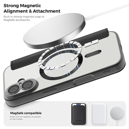 Funda MagSafe para Apple iPhone 17 Pro, Techsuit, SmartMag Book, Negra