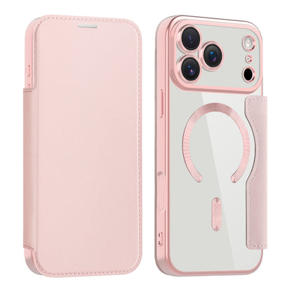 Funda MagSafe para Apple iPhone 17 Pro, Techsuit, SmartMag Book, Rosa