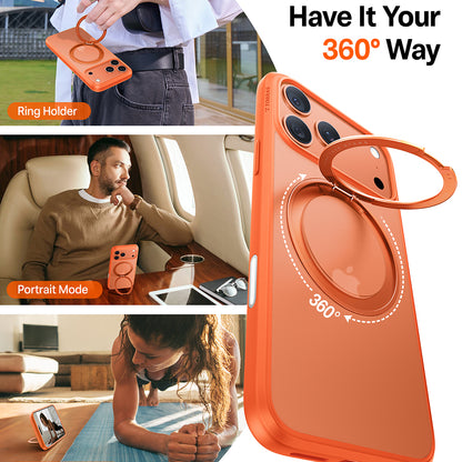 Funda MagSafe para Apple iPhone 17 Pro, Torras, Ostand Pro, Naranja