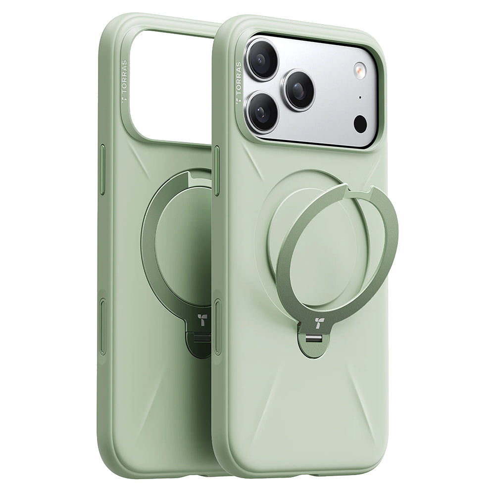Funda MagSafe para Apple iPhone 17 Pro, Torras, QPRO Silicone, Verde Matcha