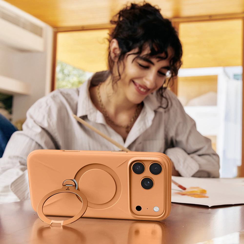 Funda MagSafe para Apple iPhone 17 Pro, Torras, QPRO Silicone, Verde Matcha