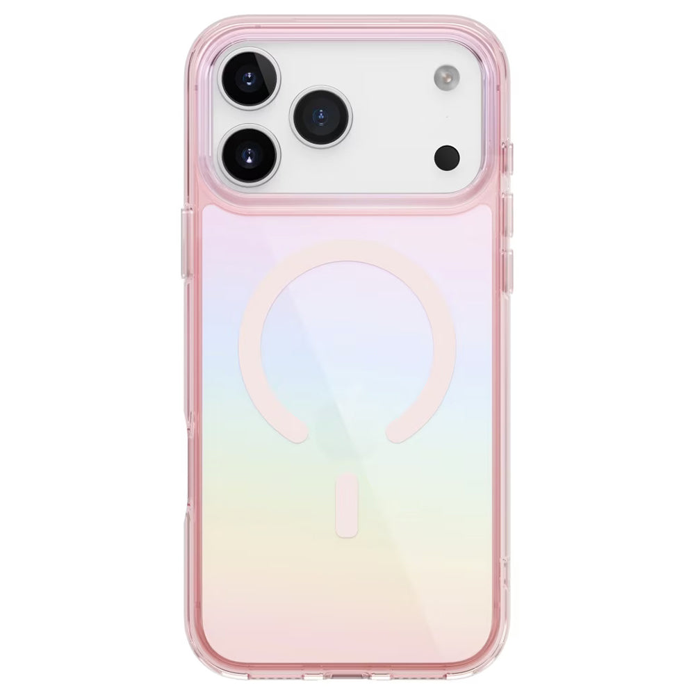 Funda MagSafe para Apple iPhone 17 Pro, UNIQ, Iridescia MagClick, Azul Pastel