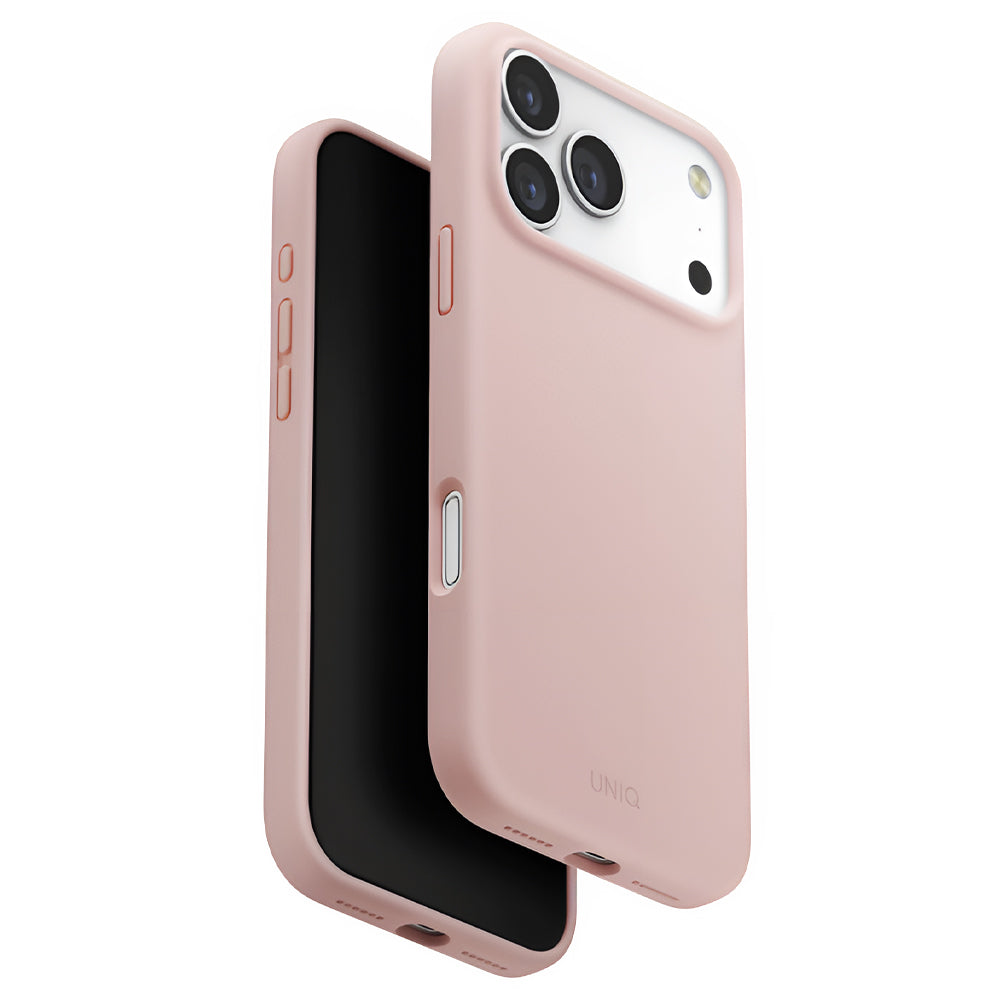 Funda MagSafe para Apple iPhone 17 Pro, UNIQ, Lino MagClick, Rosa