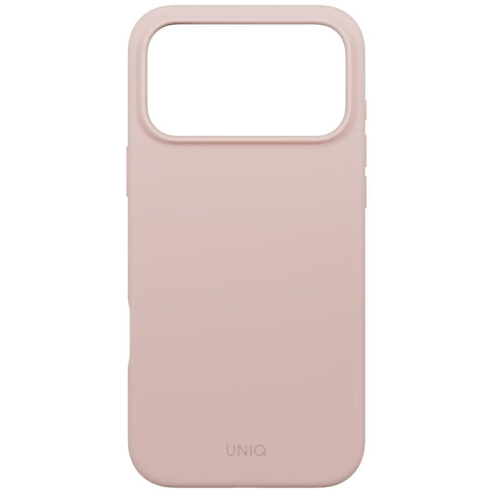 Funda MagSafe para Apple iPhone 17 Pro, UNIQ, Lino MagClick, Rosa
