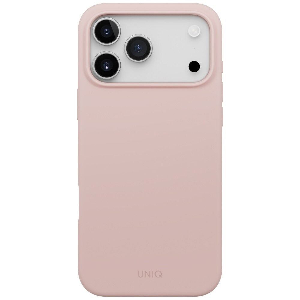 Funda MagSafe para Apple iPhone 17 Pro, UNIQ, Lino MagClick, Rosa