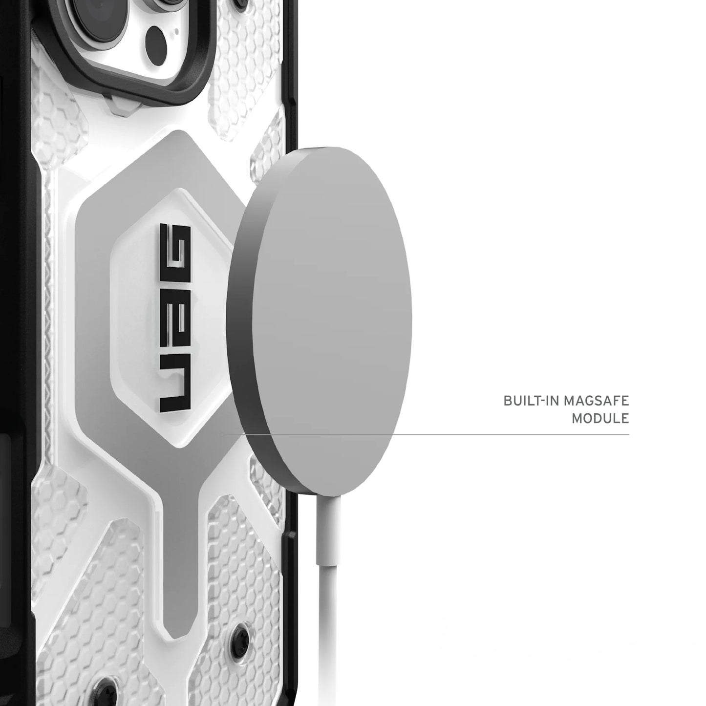 Funda MagSafe para Apple iPhone 17 Pro, Urban Armor Gear, Pathfinder Clear, Transparente