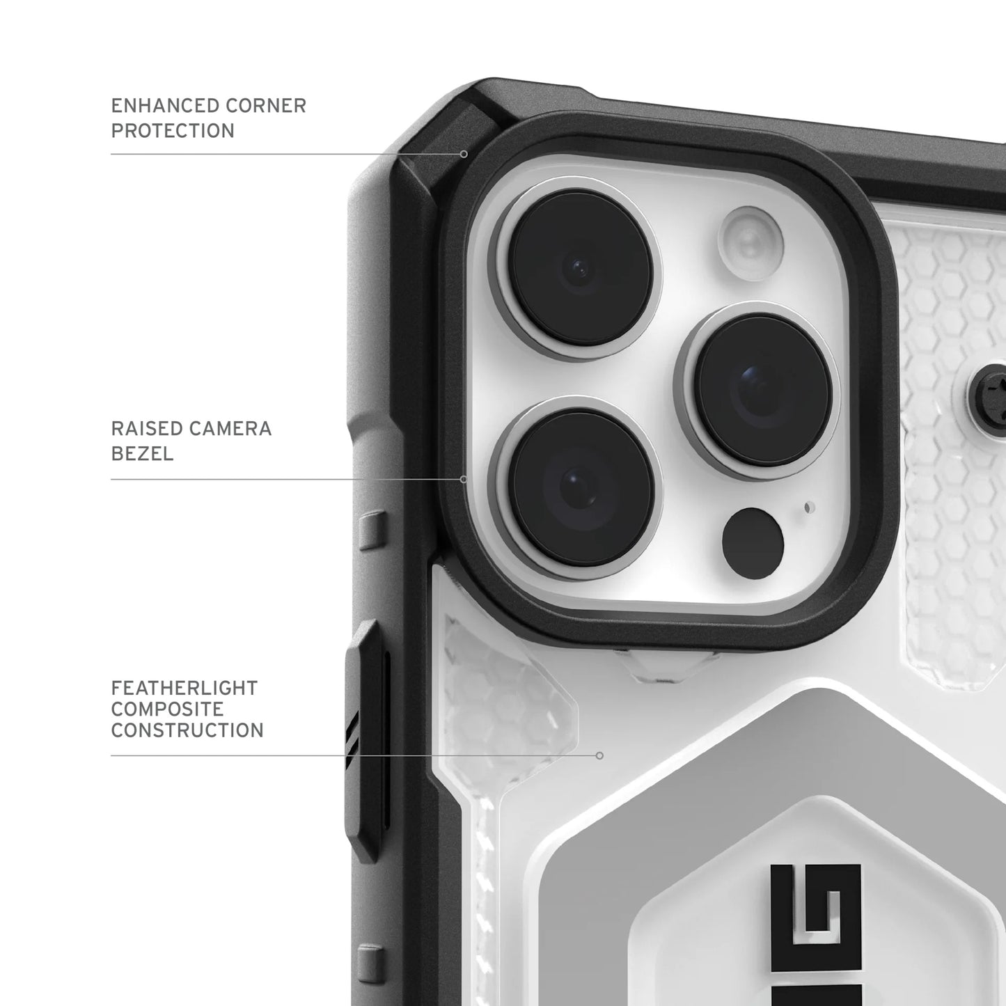 Funda MagSafe para Apple iPhone 17 Pro, Urban Armor Gear, Pathfinder Clear, Transparente