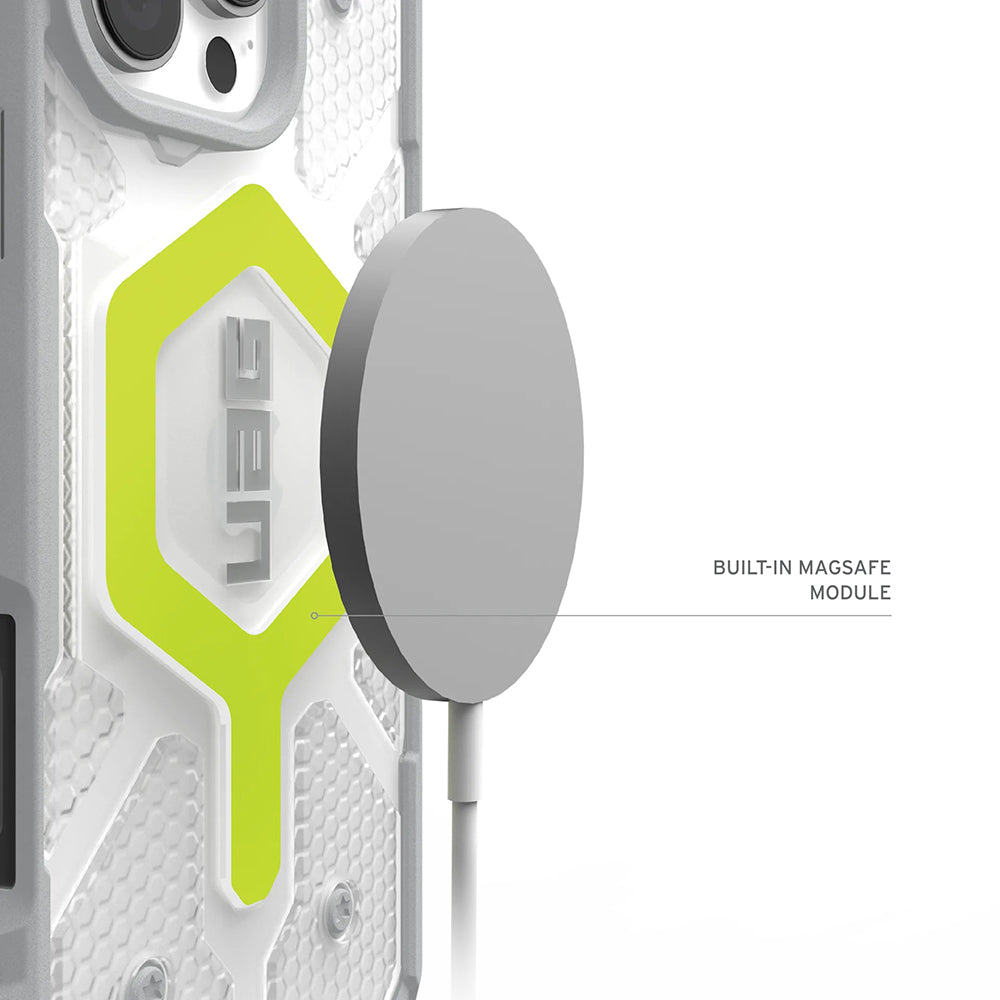 Funda MagSafe para Apple iPhone 17 Pro, Urban Armor Gear, Pathfinder Clear, Verde