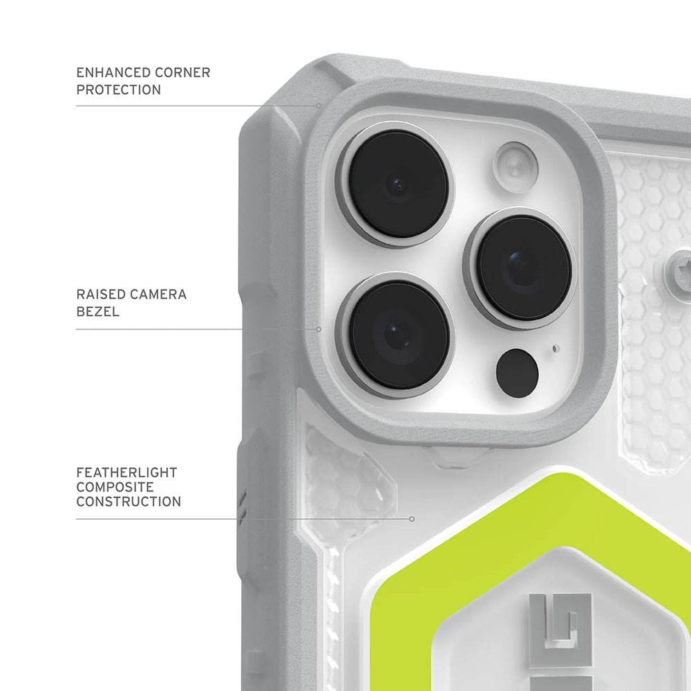Funda MagSafe para Apple iPhone 17 Pro, Urban Armor Gear, Pathfinder Clear, Verde