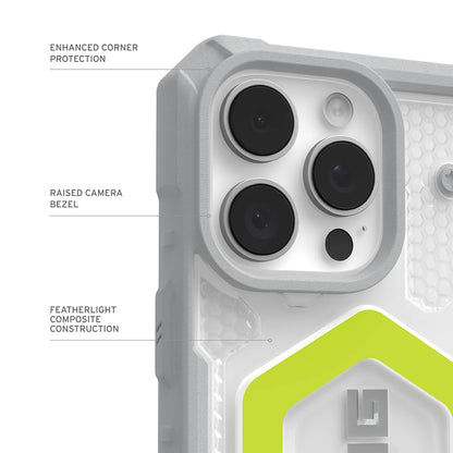 Funda MagSafe para Apple iPhone 17 Pro, Urban Armor Gear, Pathfinder Clear, Verde