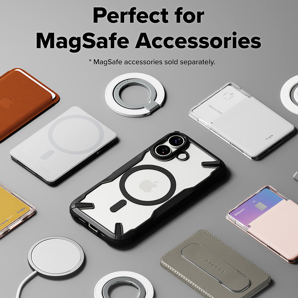Funda MagSafe para Apple iPhone 17, Ringke, Fusion X, Negra