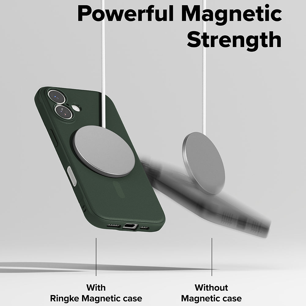 Funda MagSafe para Apple iPhone 17, Ringke, Ónix, Verde Oscuro