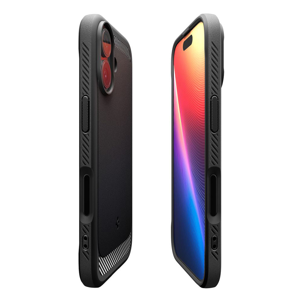 Funda MagSafe para Apple iPhone 17, Spigen, Rugged Armor, Negra Mate