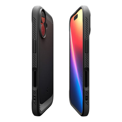 Funda MagSafe para Apple iPhone 17, Spigen, Rugged Armor, Negra Mate