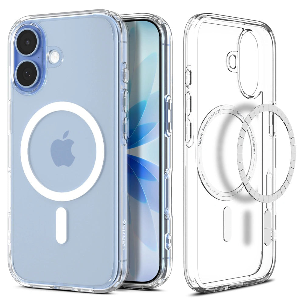 Funda MagSafe para Apple iPhone 17, Spigen, Ultra Hybrid, Blanca