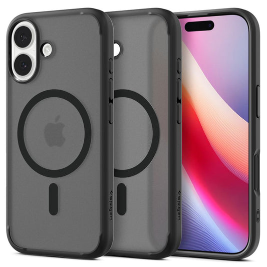 Funda MagSafe para Apple iPhone 17, Spigen, Ultra Hybrid, Negra Satinada