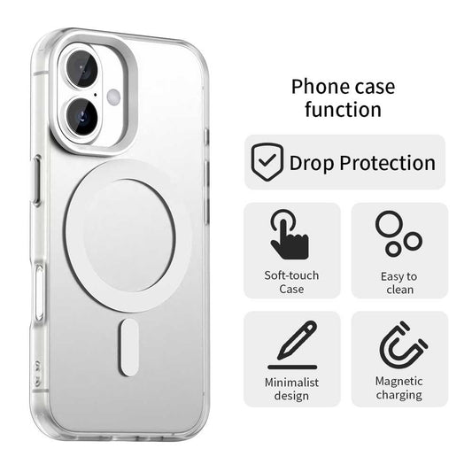 Funda MagSafe para Apple iPhone 17, Techsuit, CandyCase, Blanca