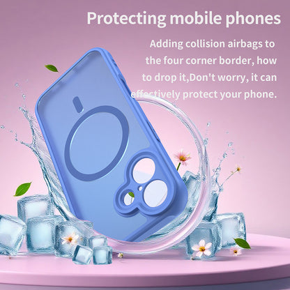 Funda MagSafe para Apple iPhone 17, Techsuit, HaloFrost II, Azul.