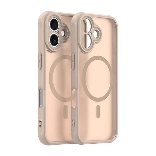 Funda MagSafe para Apple iPhone 17, Techsuit, HaloFrost II, Dorada