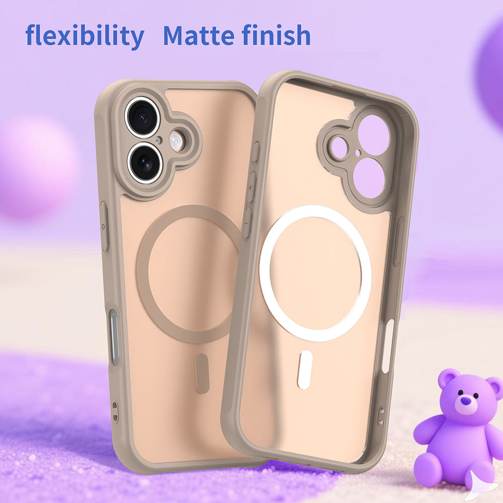 Funda MagSafe para Apple iPhone 17, Techsuit, HaloFrost II, Dorada