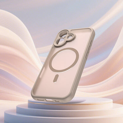 Funda MagSafe para Apple iPhone 17, Techsuit, HaloFrost II, Dorada