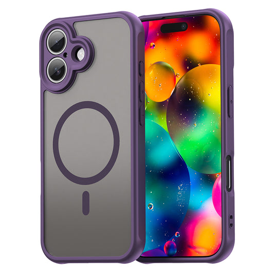 Funda MagSafe para Apple iPhone 17, Techsuit, HaloFrost II, Morado