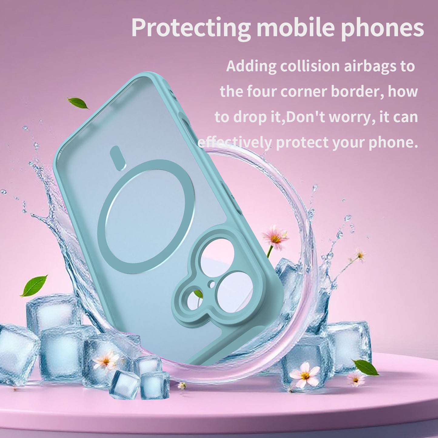 Funda MagSafe para Apple iPhone 17, Techsuit, HaloFrost II, Verde Claro