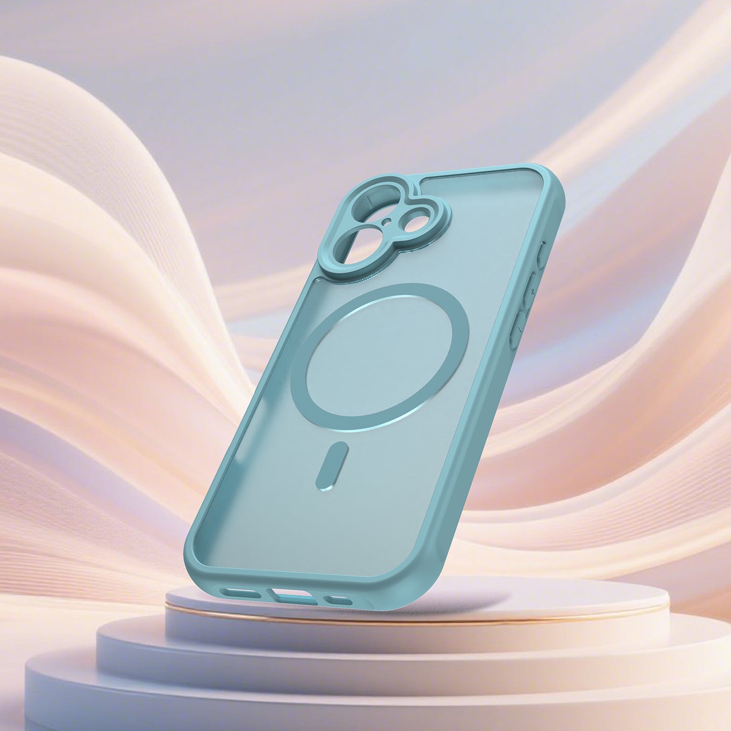 Funda MagSafe para Apple iPhone 17, Techsuit, HaloFrost II, Verde Claro