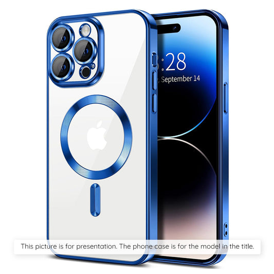 Funda MagSafe para Apple iPhone 17, Techsuit, Luxury Crystal, Azul