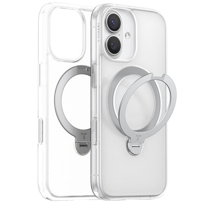 Funda MagSafe para Apple iPhone 17, Torras, Ostand Spin, Transparente
