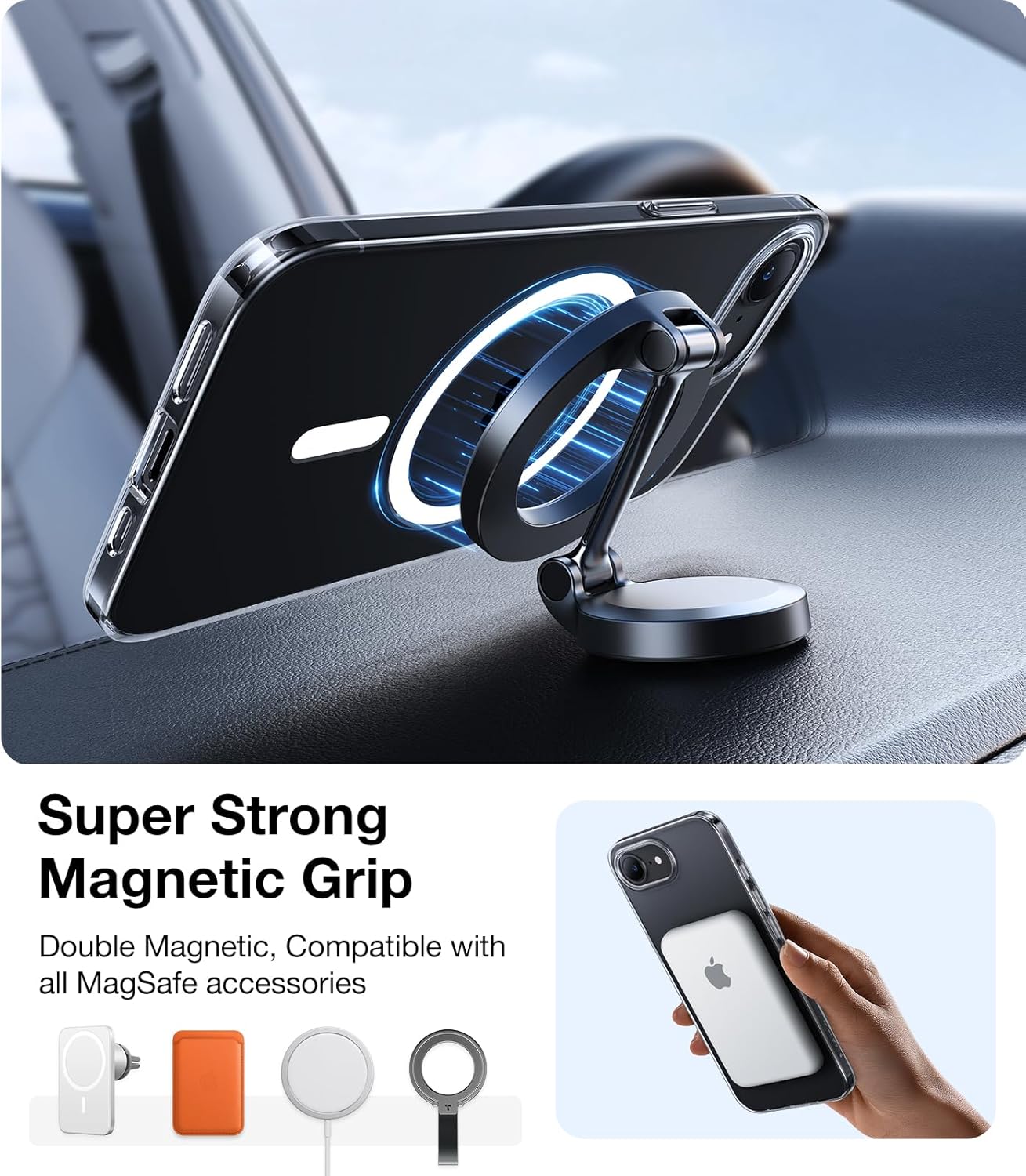 Funda MagSafe para Apple iPhone 17, Torras, SlimFit, Transparente