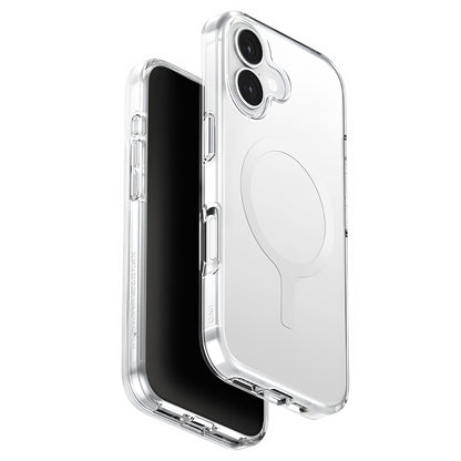 Funda MagSafe para Apple iPhone 17, UNIQ, Clario MagClick, Transparente