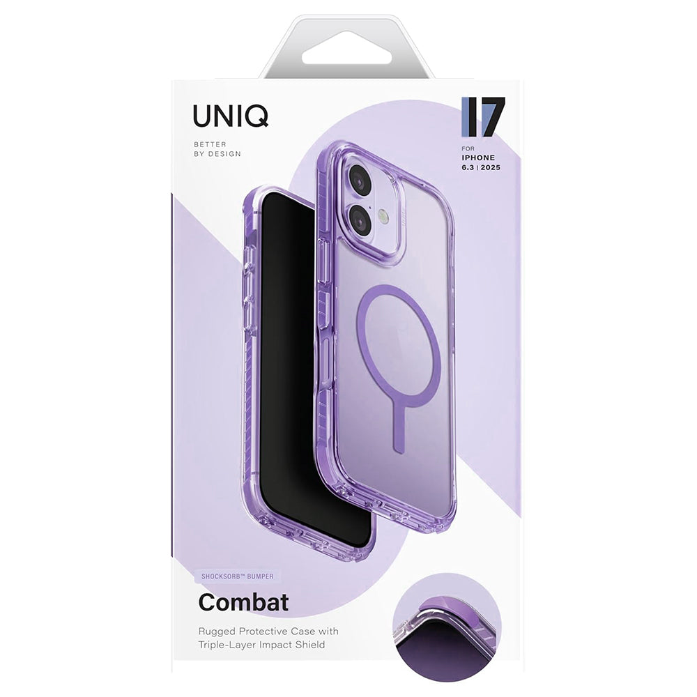 Funda MagSafe para Apple iPhone 17, UNIQ, Combat MagClick, Negra