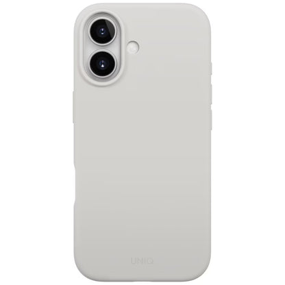 Funda MagSafe para Apple iPhone 17, UNIQ, Lino MagClick, Gris