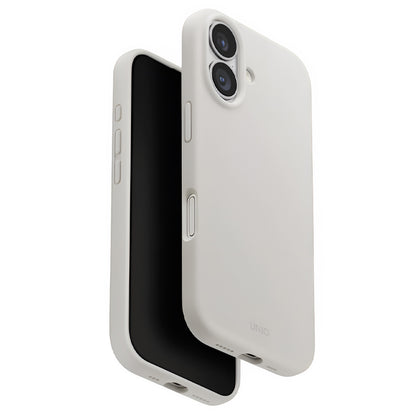 Funda MagSafe para Apple iPhone 17, UNIQ, Lino MagClick, Gris