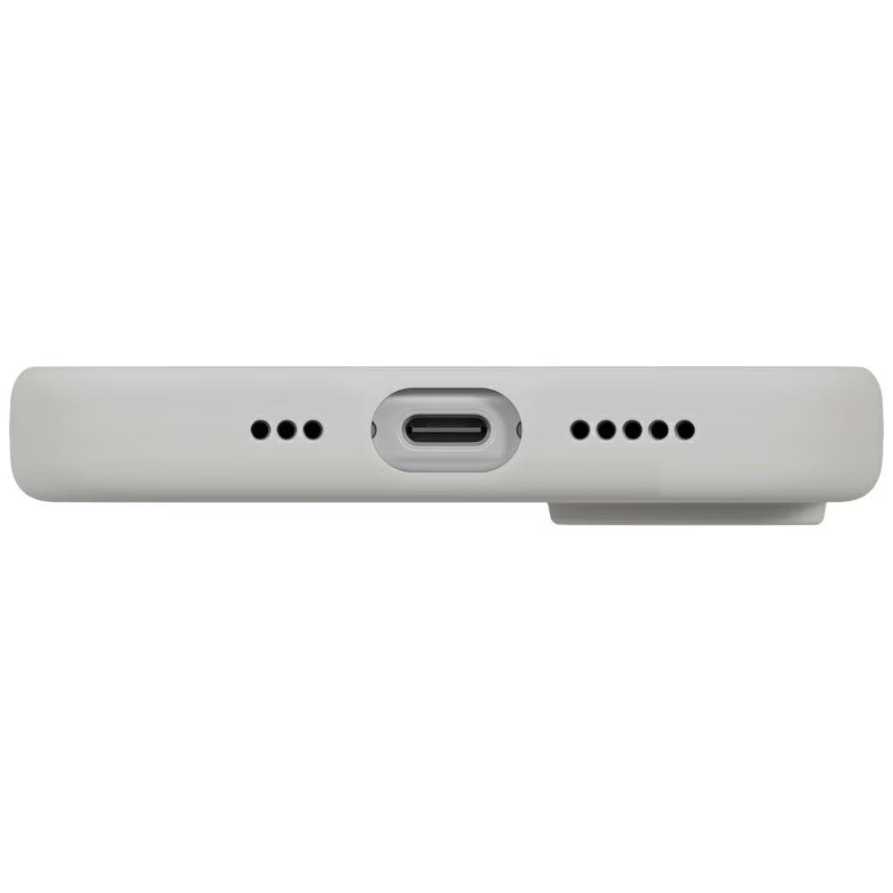Funda MagSafe para Apple iPhone 17, UNIQ, Lino MagClick, Gris