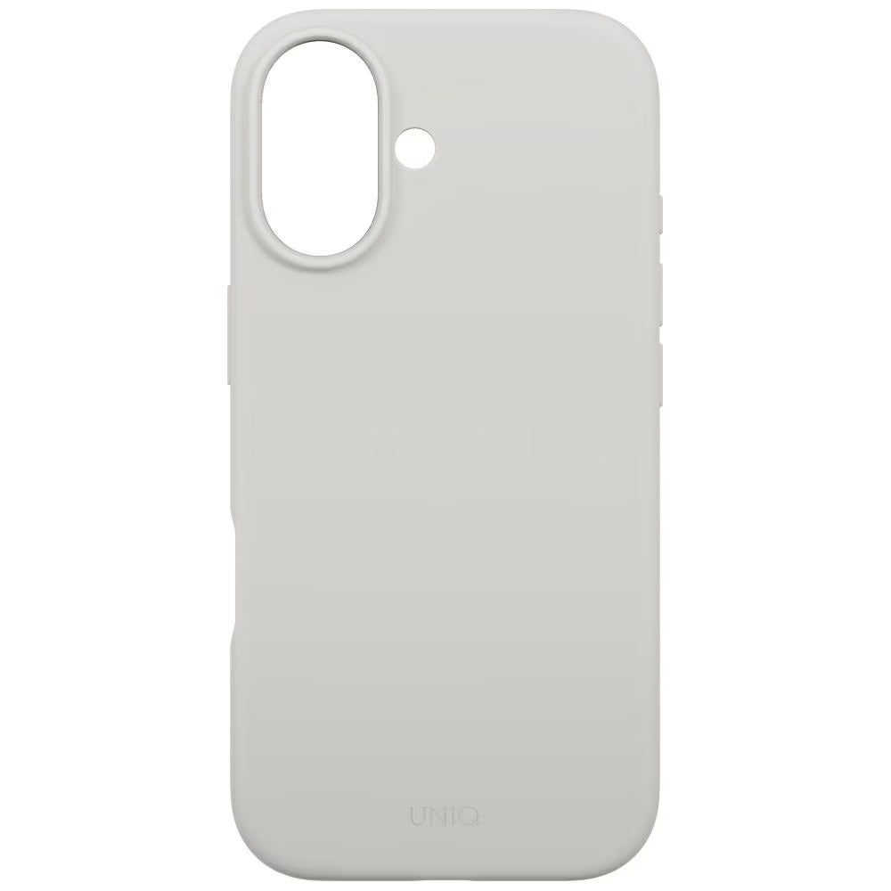 Funda MagSafe para Apple iPhone 17, UNIQ, Lino MagClick, Gris