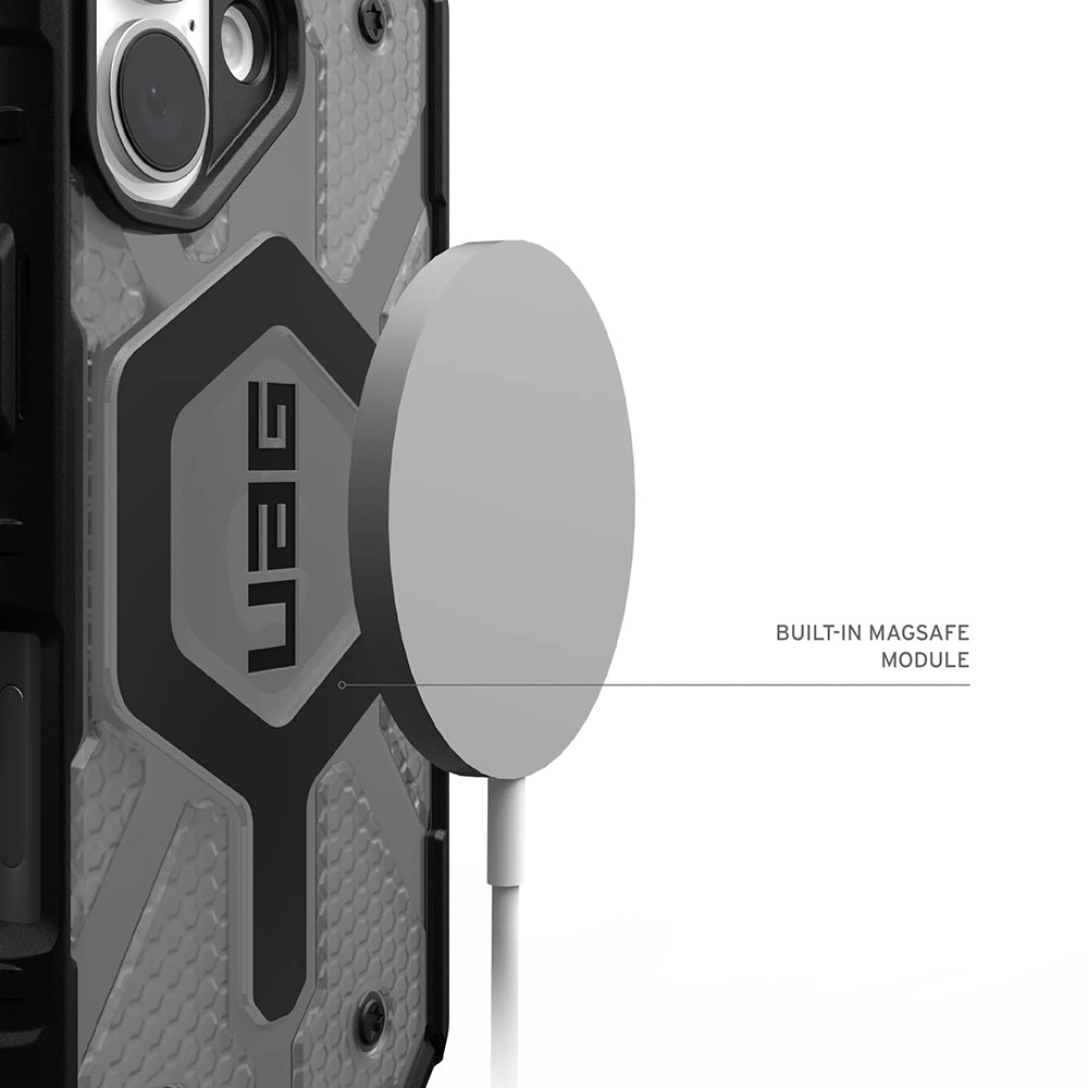 Funda MagSafe para Apple iPhone 17, Urban Armor Gear, Pathfinder Clear, Gris