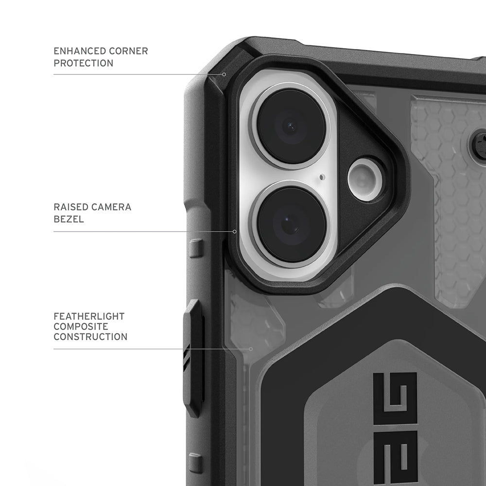 Funda MagSafe para Apple iPhone 17, Urban Armor Gear, Pathfinder Clear, Gris