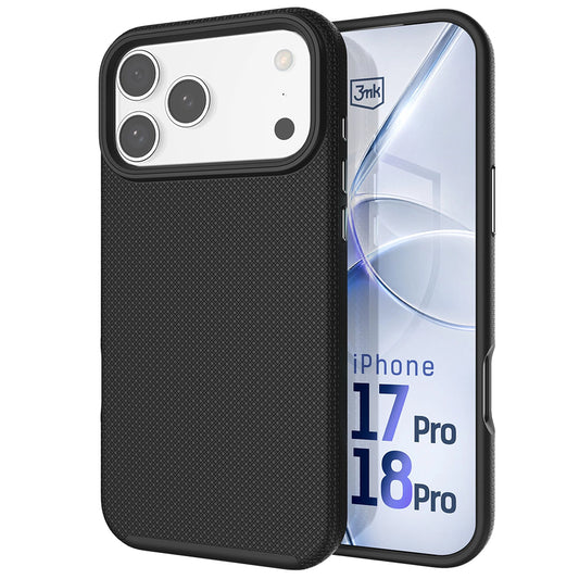Funda MagSafe para Apple iPhone 18 Pro / 17 Pro, 3MK, Fortis, negra