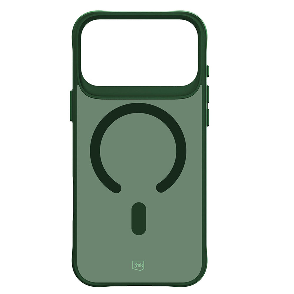 Funda MagSafe para Apple iPhone 18 Pro / 17 Pro, 3MK, Smoke MagCase, Verde