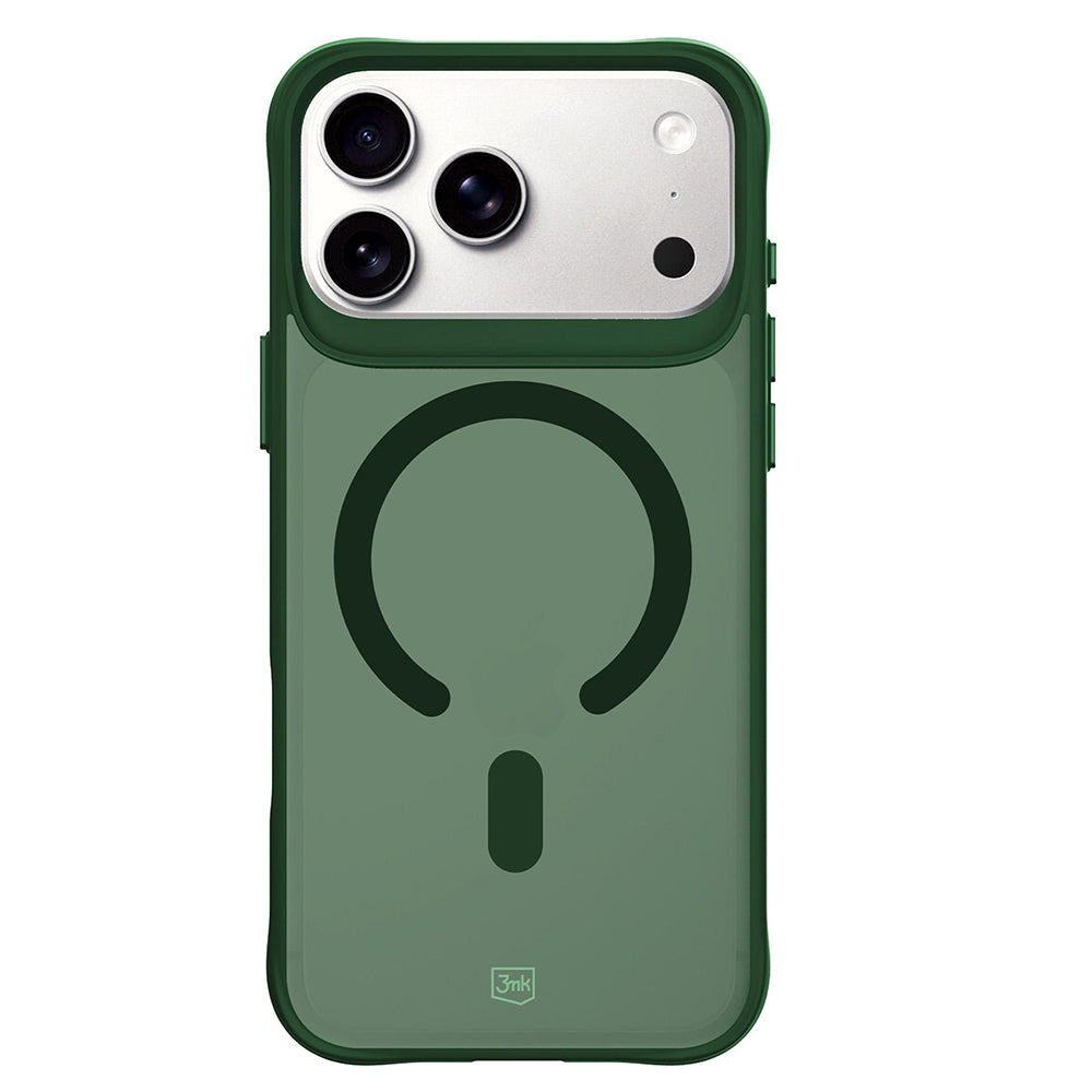 Funda MagSafe para Apple iPhone 18 Pro / 17 Pro, 3MK, Smoke MagCase, Verde