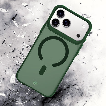 Funda MagSafe para Apple iPhone 18 Pro / 17 Pro, 3MK, Smoke MagCase, Verde