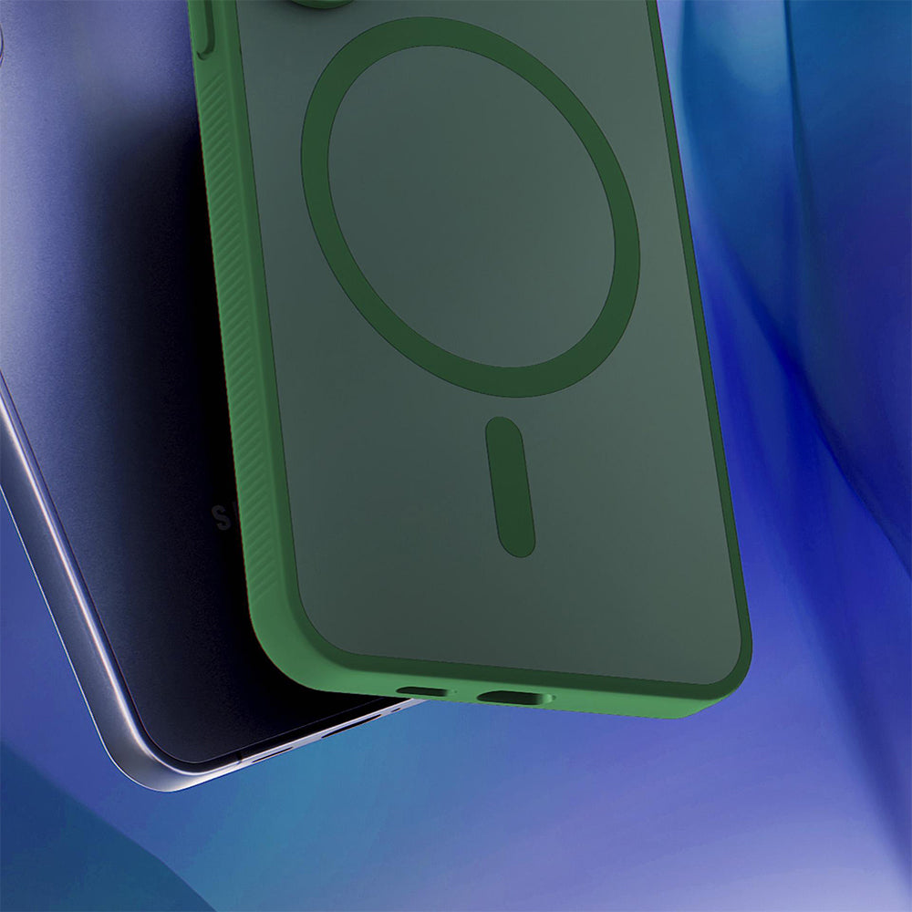 Funda MagSafe para Apple iPhone 18 Pro / 17 Pro, 3MK, Smoke MagCase, Verde