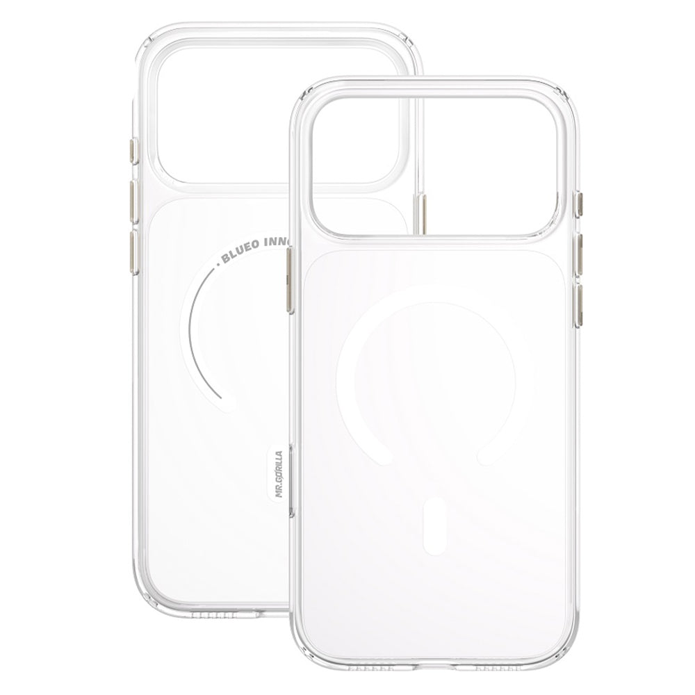 Funda MagSafe para Apple iPhone 18 Pro / 17 Pro, Blueo, Crystal+ anticaídas, transparente