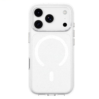 Funda MagSafe para Apple iPhone 18 Pro / 17 Pro, Blueo, Crystal Pro Anti-Drop Glitter, Transparente